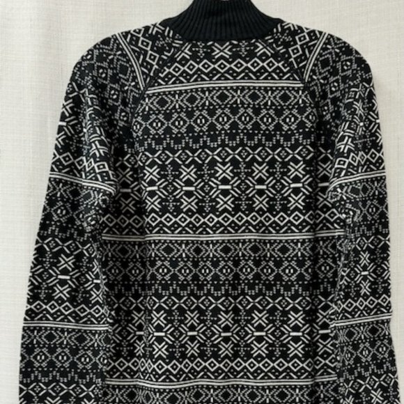 Eddie Bauer Fair Isle 1/2-zip Women's Sweater -NWT-Medium - Picture 3 of 7